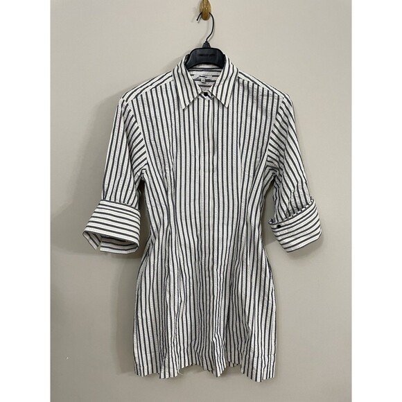 Madewell Tucked Mini Shirtdress NWT Size 6 - Picture 7 of 14
